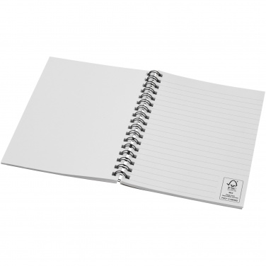 Logo trade promotional giveaways image of: Desk-Mate® A6 colour spiral notebook