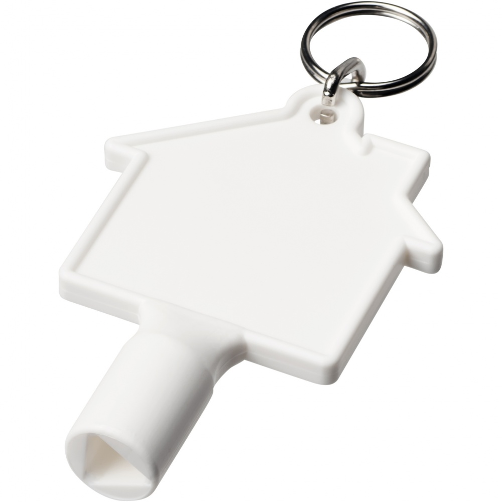 Logotrade promotional products photo of: Maximilian house-shaped recycled utility key keychain