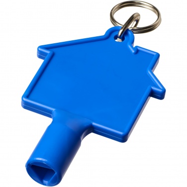 Logotrade promotional item picture of: Maximilian house-shaped recycled utility key keychain