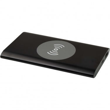 Logo trade promotional products picture of: Juice 4000 mAh Type-C recycled aluminium wireless power bank 