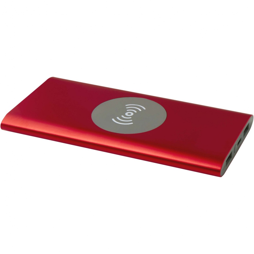 Logo trade promotional giveaways picture of: Juice 8000 mAh Type-C recycled aluminium wireless power bank
