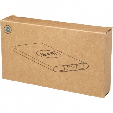 Logotrade business gift image of: Juice 8000 mAh Type-C recycled aluminium wireless power bank