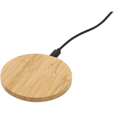 Logotrade promotional product image of: Essence 15W bamboo wireless charging pad