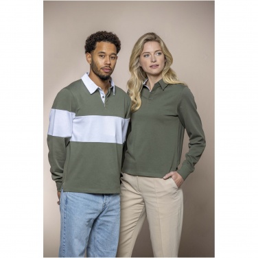 Logo trade advertising products picture of: Clyde unisex organic rugby polo sweatshirt