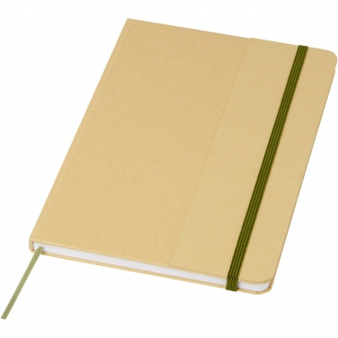 Logo trade corporate gifts picture of: Nelida A5 recycled cardboard hard cover notebook