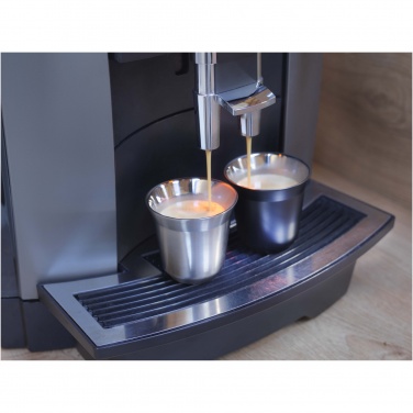 Logo trade promotional item photo of: Duo 80 ml RCS certified stainless steel espresso cup set 