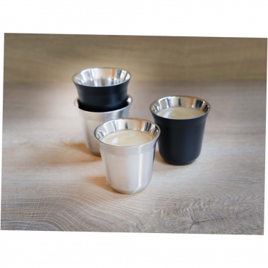 Logo trade promotional merchandise photo of: Duo 80 ml RCS certified stainless steel espresso cup set 