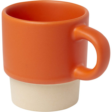Logo trade promotional merchandise photo of: Olympia 130 ml stackable expresso cup with clay bottom