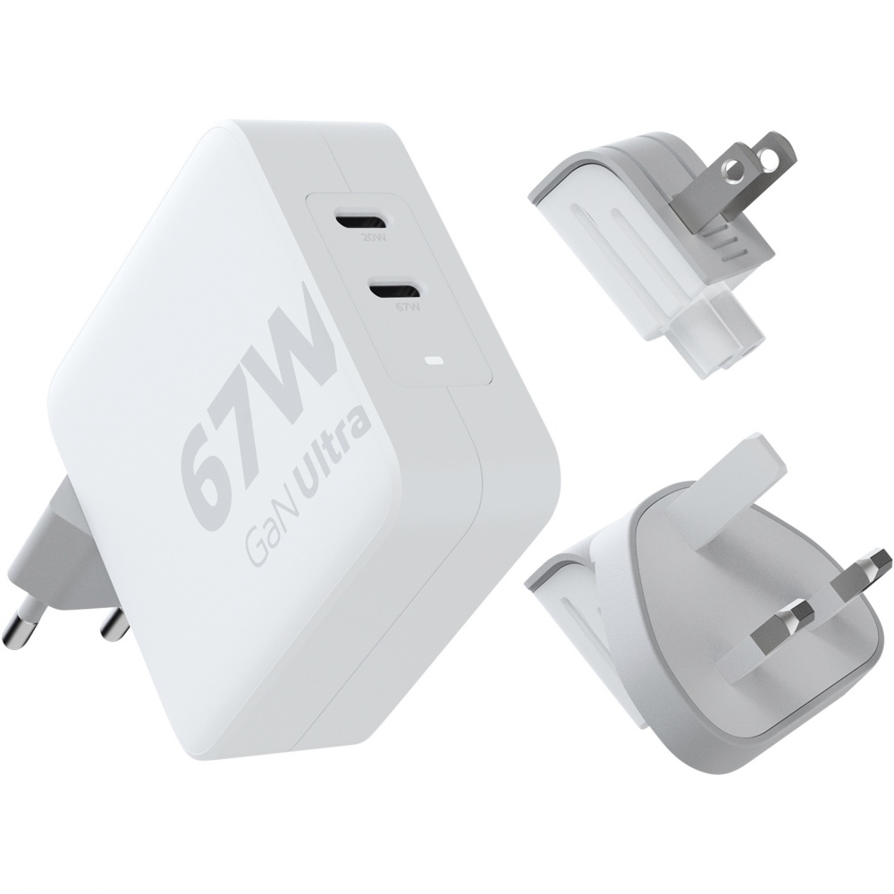 Logo trade promotional item photo of: Xtorm XVC2067 GaN Ultra 67W travel charger with 100W USB-C PD cable