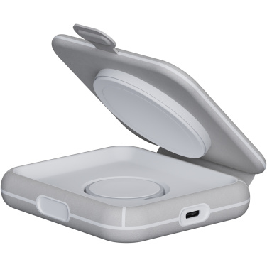 Logotrade promotional gift image of: Xtorm XWF21 15W foldable 2-in-1 wireless travel charger