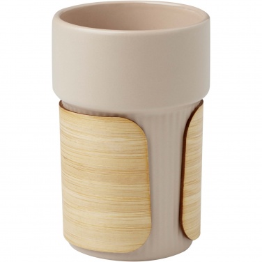 Logo trade promotional giveaways picture of: Tumbler Fika 340 ml with bamboo sleeve