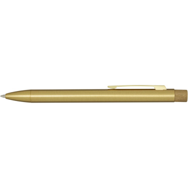 Logo trade promotional merchandise image of: Beatriz recycled brass ballpoint pen