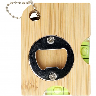 Logo trade promotional giveaway photo of: Levo bamboo bottle opener with level 