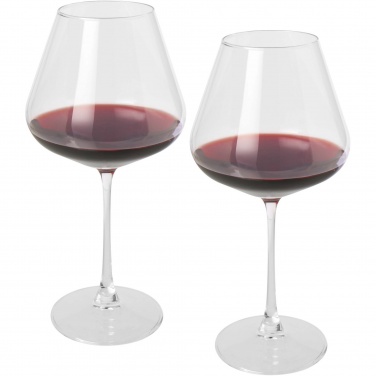 Logo trade promotional giveaways image of: Rosso 2-piece wine glass set 