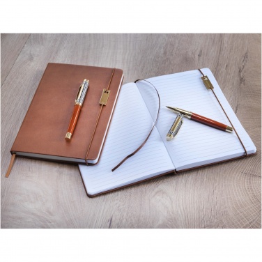 Logotrade promotional merchandise image of: Legato A5 notebook and rollerball pen set 