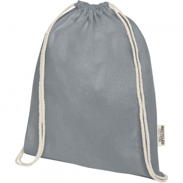 Logotrade promotional merchandise picture of: Oregon 140 g/m² GRS recycled cotton drawstring bag