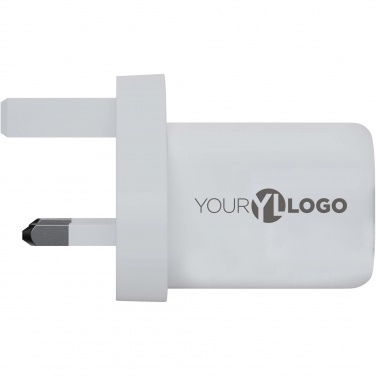Logo trade promotional merchandise photo of: Xtorm XEC035 GaN² Ultra 35W wall charger - UK plug