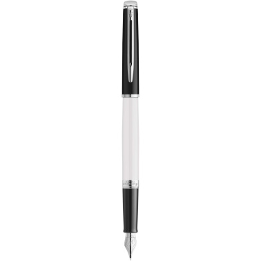 Logo trade promotional gifts picture of: Hemisphere colour blocking fountain pen with palladium trim