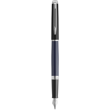 Logo trade promotional gift photo of: Hemisphere colour blocking fountain pen with palladium trim