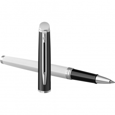 Logo trade promotional gift photo of: Hemisphere colour blocking rollerball pen with palladium trim