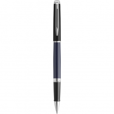 Logo trade promotional items picture of: Hemisphere colour blocking rollerball pen with palladium trim