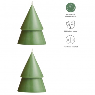 Logotrade business gifts photo of: Originalhome Xmas tree candle set of 2 - M
