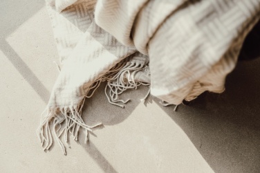 Logo trade corporate gifts picture of: VINGA Lenox blanket