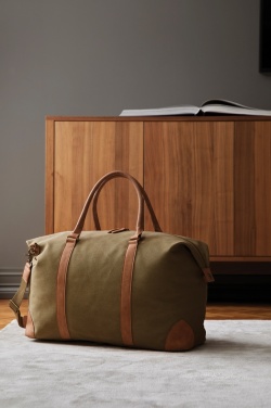 Logo trade business gifts image of: VINGA Bosler RCS recycled canvas weekend bag