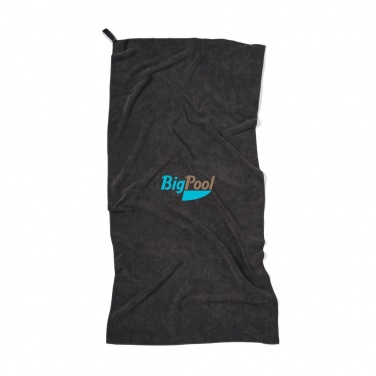Logo trade business gift photo of: VINGA GRS RPET active dry towel 140 x 70cm