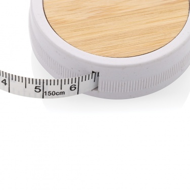 Logo trade business gifts image of: RCS recycled plastic & bamboo tailor tape