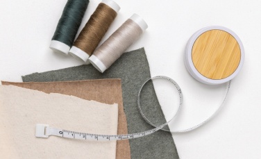 Logotrade promotional product image of: RCS recycled plastic & bamboo tailor tape