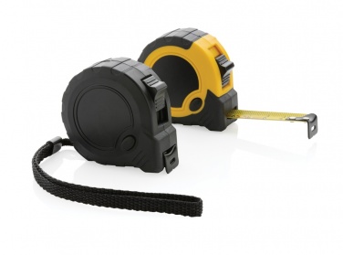 Logo trade corporate gifts image of: RCS recycled plastic 3M/16 mm tape with stop button