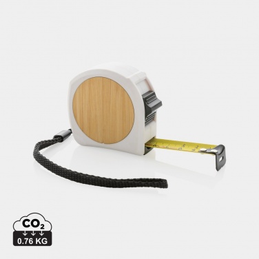 Logotrade promotional giveaway image of: RCS recycled plastic bamboo tape 5M/19mm