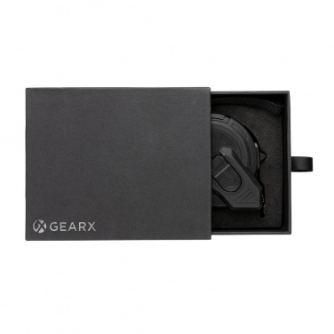 Logo trade promotional items image of: Gear X 5M measuring Tape with slow/fast retract function