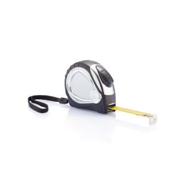 Logo trade promotional products picture of: Chrome plated auto stop tape measure
