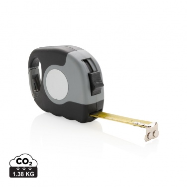 Logo trade corporate gifts image of: Measuring tape with carabiner