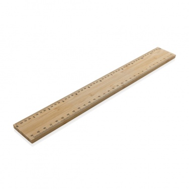 Logotrade promotional product image of: Timberson extra thick 30cm double sided bamboo ruler