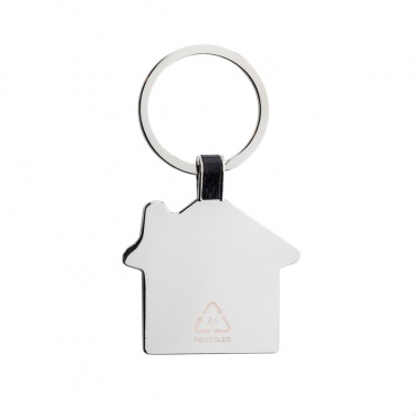 Logo trade promotional gifts image of: RCS recycled zinc alloy house keyring