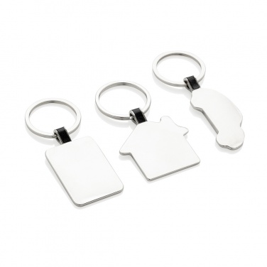 Logo trade business gift photo of: RCS recycled zinc alloy house keyring