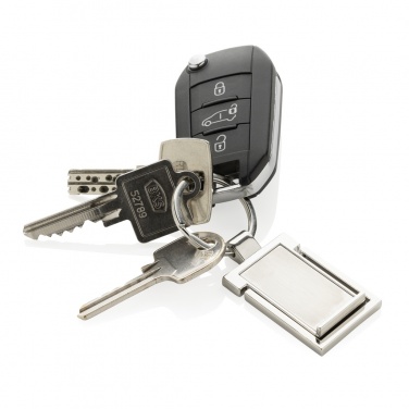 Logo trade promotional item photo of: RSC recycled zinc alloy phone stand keychain