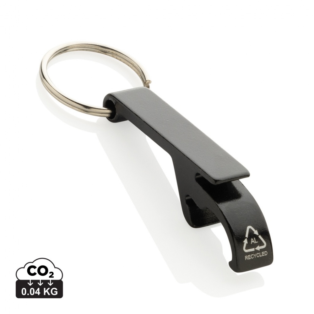 Logo trade corporate gift photo of: RCS recycled aluminum bottle and can opener