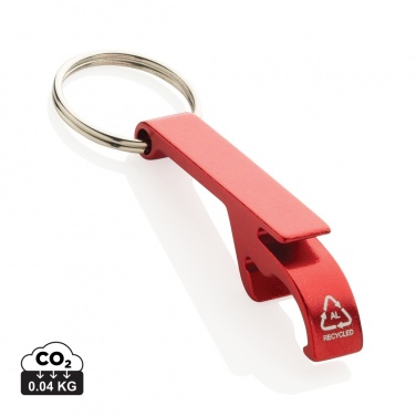 Logotrade promotional item image of: RCS recycled aluminum bottle and can opener