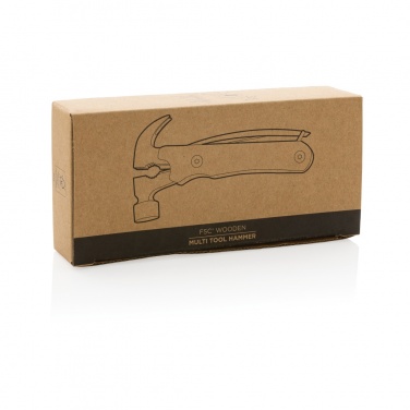 Logo trade promotional merchandise picture of: Wooden multi-tool hammer