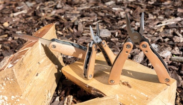Logo trade promotional giveaways image of: Wood multitool
