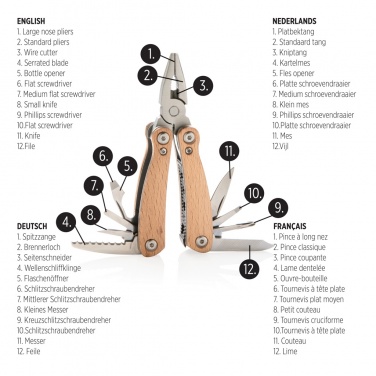Logotrade promotional items photo of: Wood multitool mini