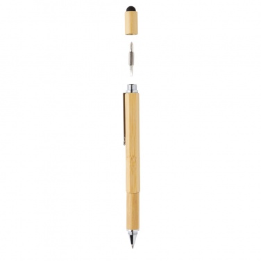 Logotrade corporate gift image of: Bamboo 5-in-1 toolpen