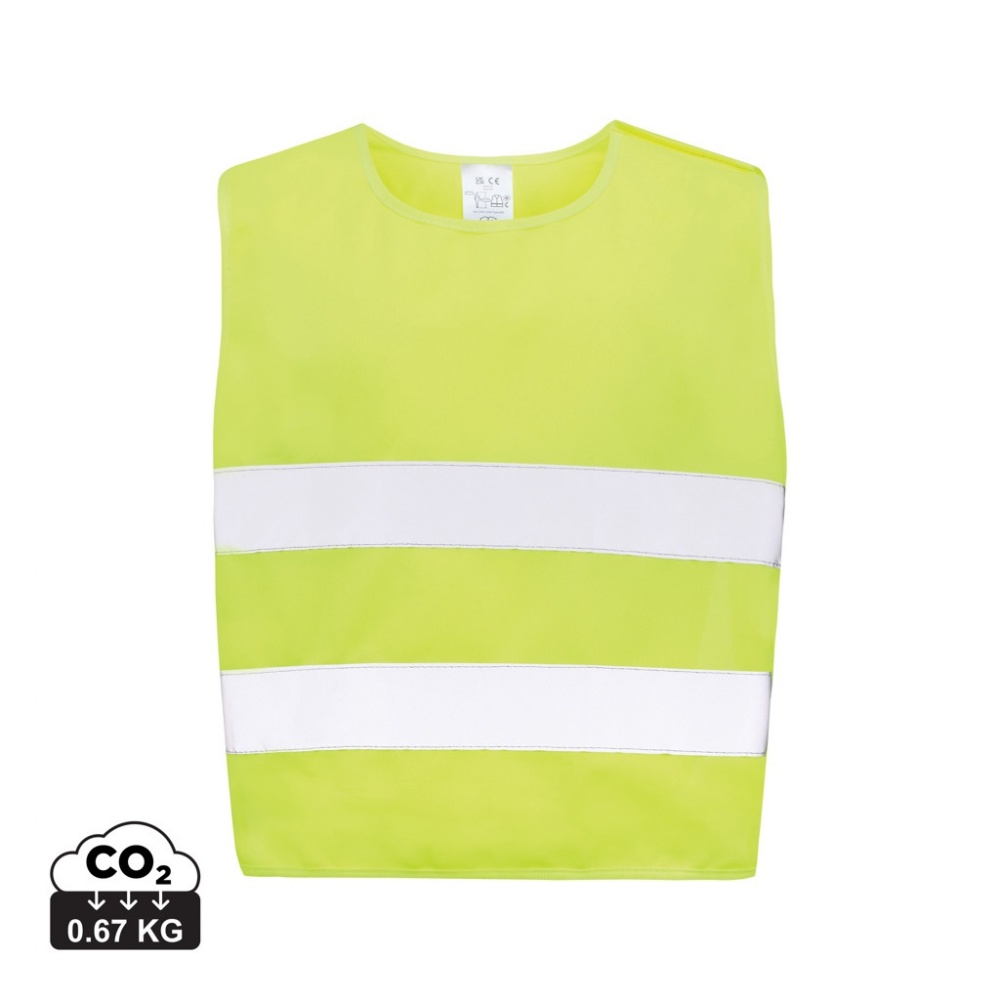 Logo trade promotional merchandise photo of: GRS recycled PET high-visibility safety vest 3-6 years