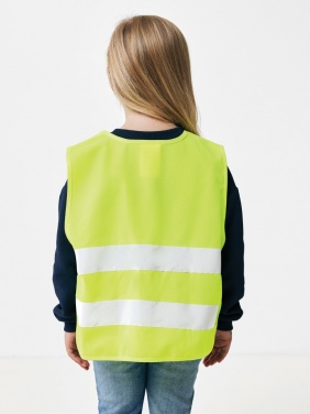 Logo trade promotional giveaways image of: GRS recycled PET high-visibility safety vest 3-6 years