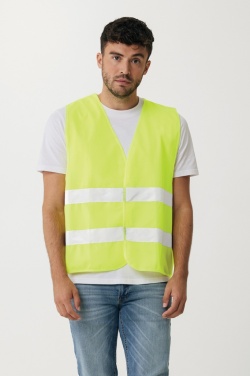 Logo trade corporate gifts picture of: GRS recycled PET high-visibility safety vest