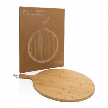 Logo trade promotional merchandise picture of: Ukiyo bamboo round serving board